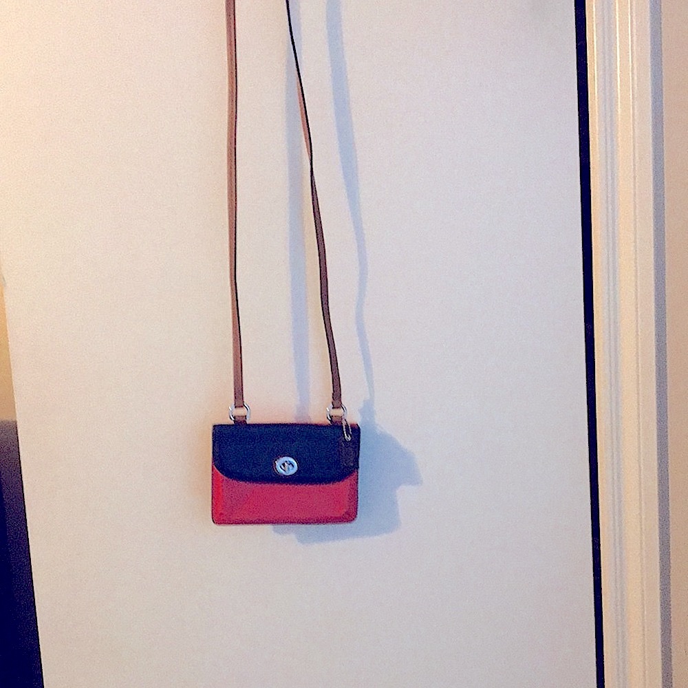Coach leather wallet crossbody shoulder bag